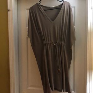 Elegant tan dress by Calvin Klein